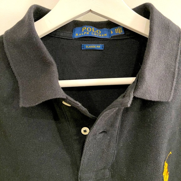 Polo Ralph Lauren pique polo w gold pony player - Picture 4 of 4